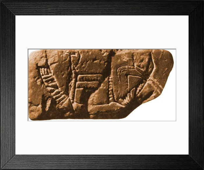Framed Print : Bronze Age Seal, Riverboat Framed Print : Bronze Age Seal, Riverboat