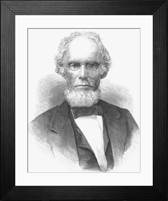 Framed Print : Gail Borden, American Inventor Framed Print : Gail Borden, American Inventor