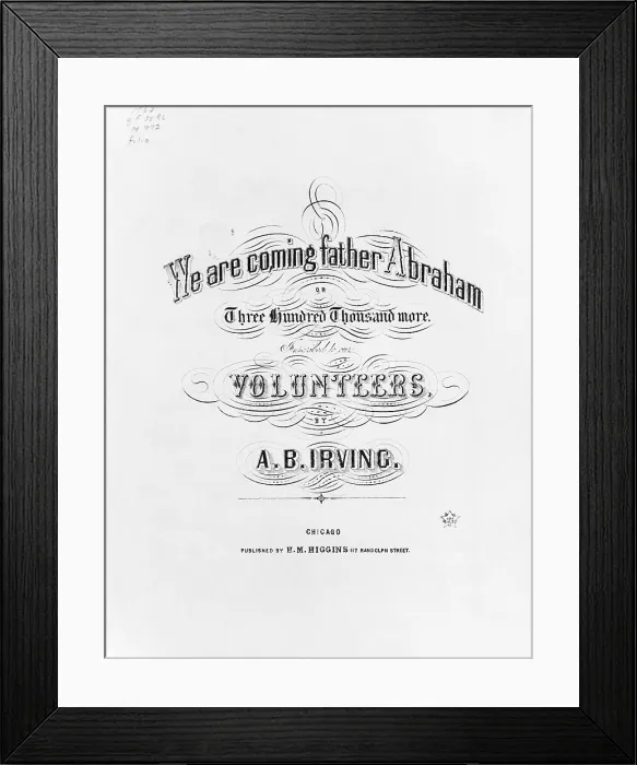 Framed Print : 'We Are Coming, Father Abraham' Framed Print : 'We Are Coming, Father Abraham'