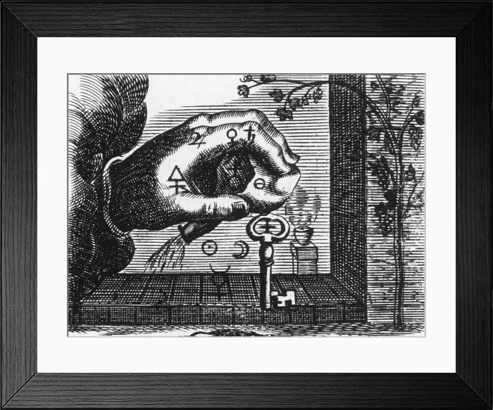 Framed Print : Alchemy Illustration Framed Print : Alchemy Illustration