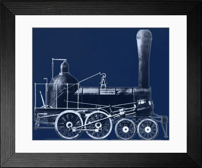 Framed Print : 19th Century Locomotive Framed Print : 19th Century Locomotive