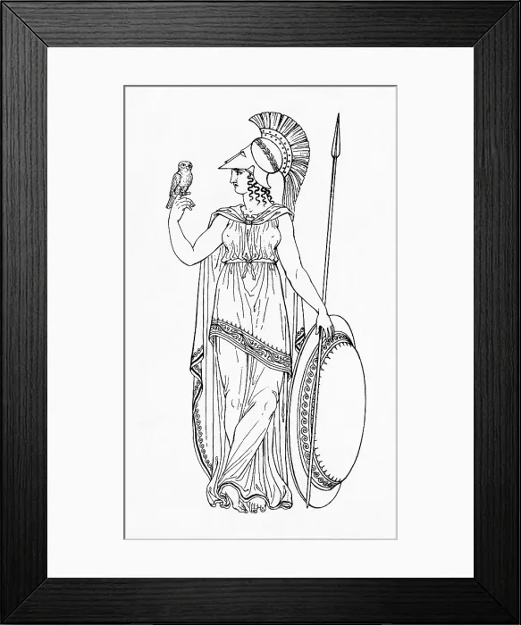 Framed Print : Minerva, Roman Goddess of Medicine