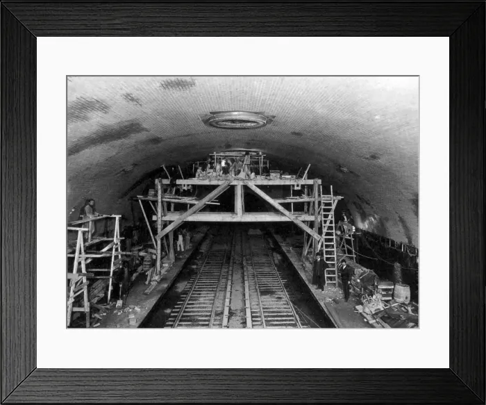 Framed Print : NYC Subway Construction, 1906 Framed Print : NYC Subway Construction, 1906