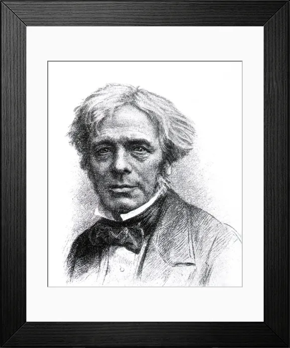 Framed Print : Michael Faraday, English Chemist and Physicist Framed Print : Michael Faraday, English Chemist and Physicist
