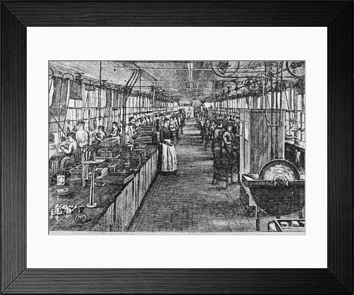 Framed Print : Mill industry