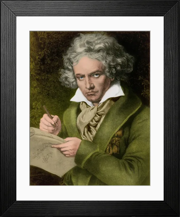 Framed Print : Ludwig van Beethoven, German Composer Framed Print : Ludwig van Beethoven, German Composer