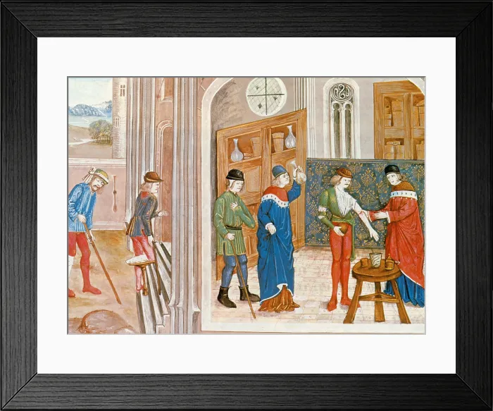 Framed Print : Medieval Medicine, 15th Century