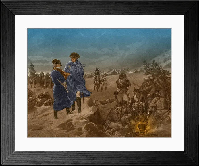 Framed Print : Washington and Lafayette at Valley Forge Framed Print : Washington and Lafayette at Valley Forge
