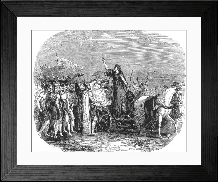 Framed Print : Boudica Leading Rebellion, 60 AD Framed Print : Boudica Leading Rebellion, 60 AD