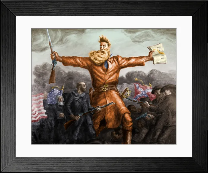 Framed Print : John Brown, American Abolitionist Framed Print : John Brown, American Abolitionist
