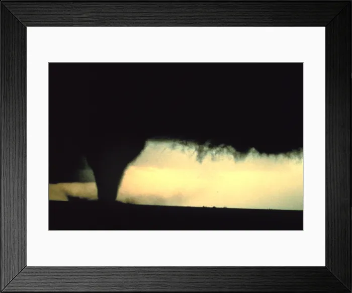 Framed Print : Tornado. A tornado is a violent, dangerous, rotating column of air that