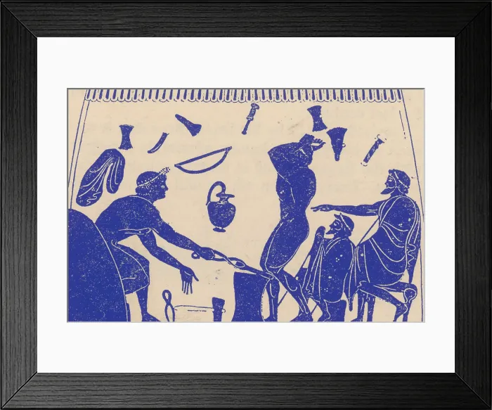 Framed Print : Greek Blacksmith, 6th Century BC