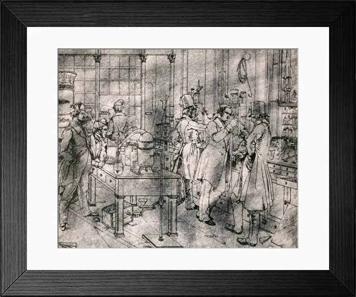 Framed Print : Liebig's Laboratory Framed Print : Liebig's Laboratory