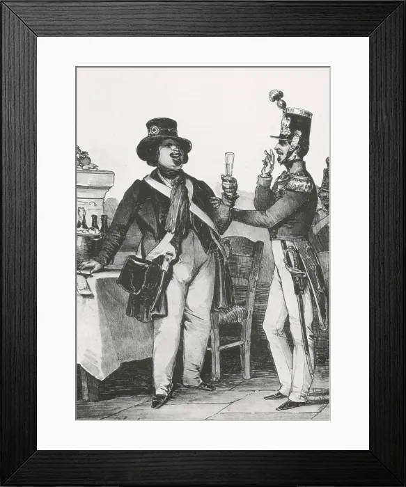 Framed Print : Honore de Balzac, French Author