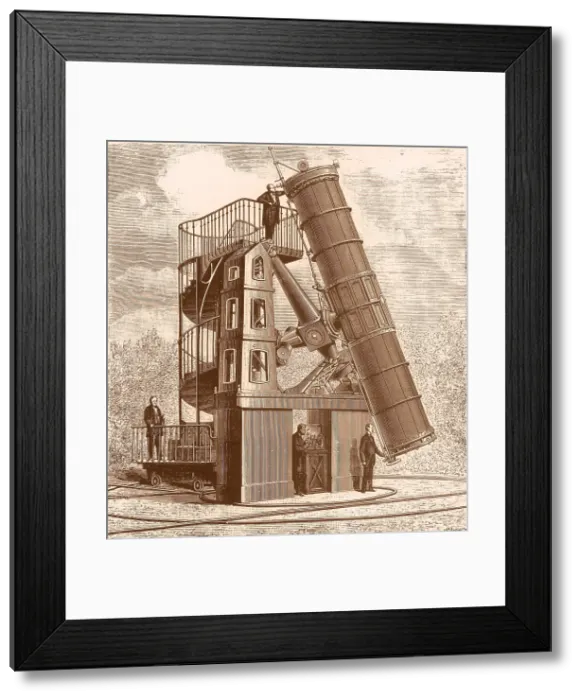 Framed Print : Telescope at the Paris Obervatory