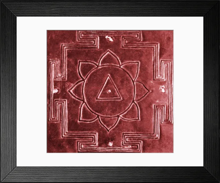 Framed Print : Yantra. The Yantra is an instrument used in meditation Framed Print : Yantra. The Yantra is an instrument used in meditation
