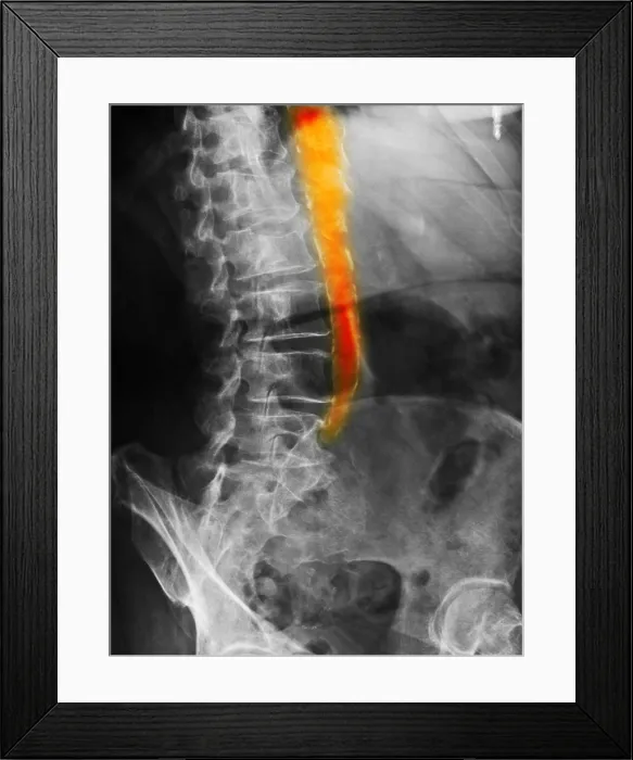 Framed Print : Calcified Aorta Framed Print : Calcified Aorta