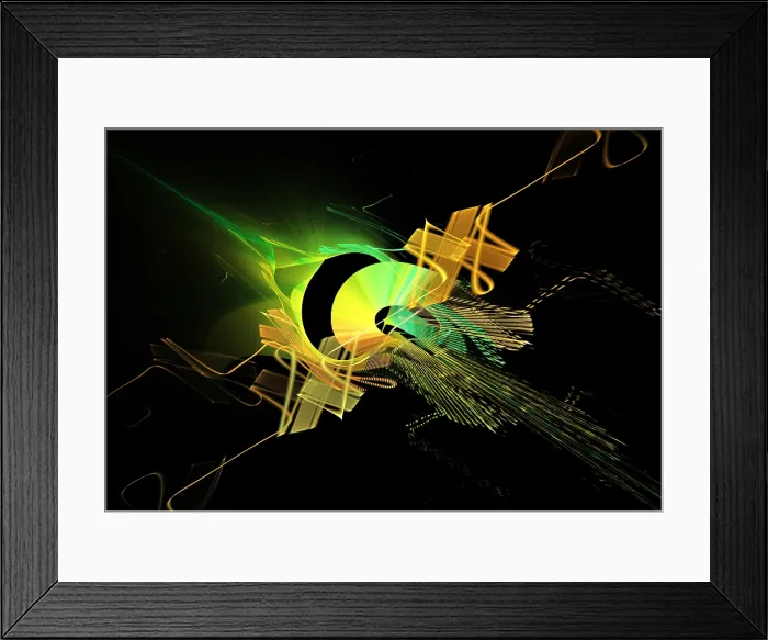 Framed Print : Fractal Flame Framed Print : Fractal Flame