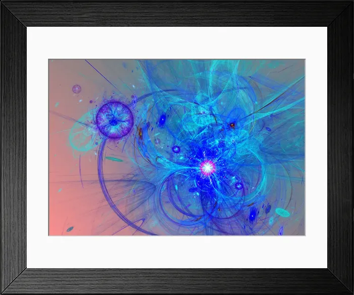 Framed Print : Fractal Flame Framed Print : Fractal Flame
