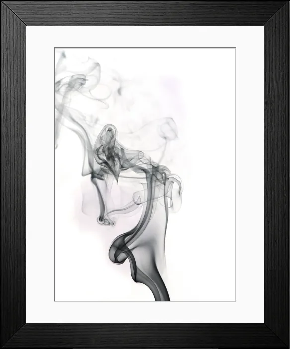 Framed Print : Swirling Smoke