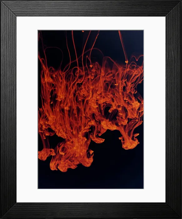 Framed Print : Colored Ink Drops Falling Into Water Framed Print : Colored Ink Drops Falling Into Water