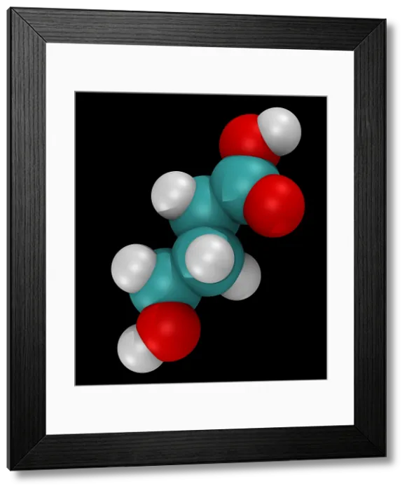 Framed Print : Model of GHB, gamma-h Framed Print : Model of GHB, gamma-h