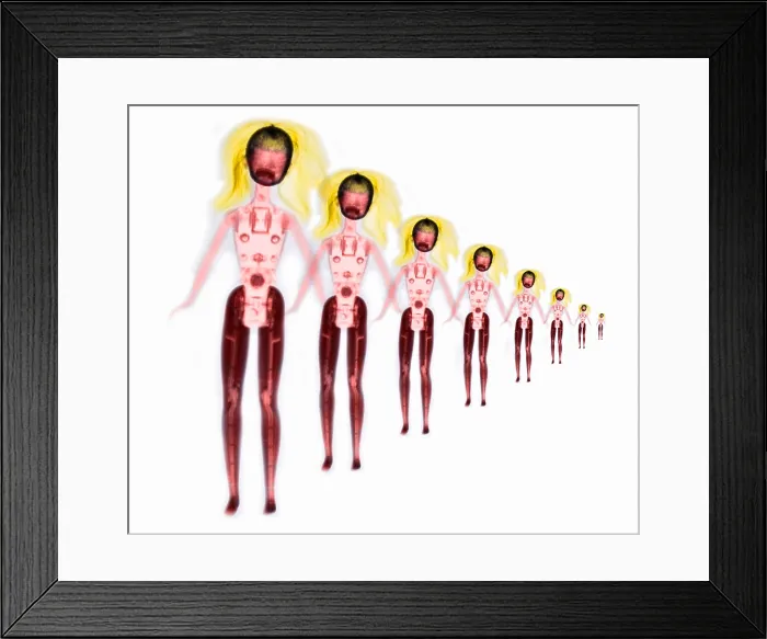 Framed Print : X-ray of Barbie Dolls Framed Print : X-ray of Barbie Dolls
