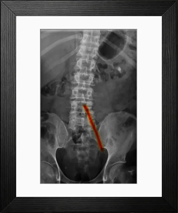Framed Print : Aorto-Iliac Bypass Graft
