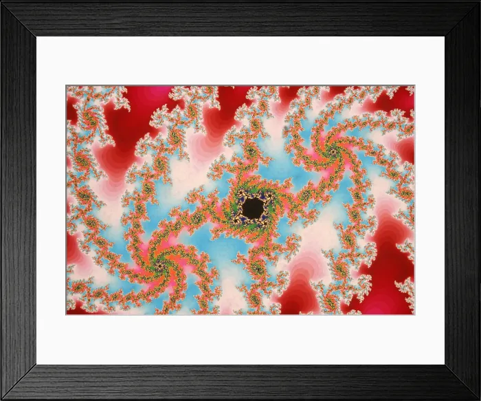 Framed Print : Mandelbrot Abstract