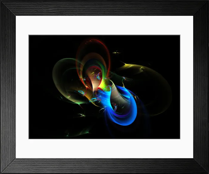 Framed Print : Fractal Flame Framed Print : Fractal Flame