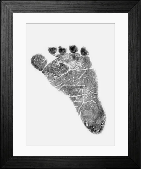 Framed Print : Newborn's Footprint Framed Print : Newborn's Footprint