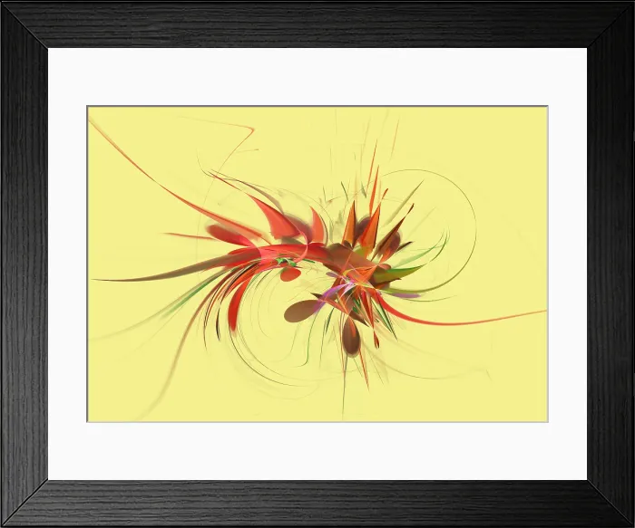 Framed Print : Fractal Flame Framed Print : Fractal Flame