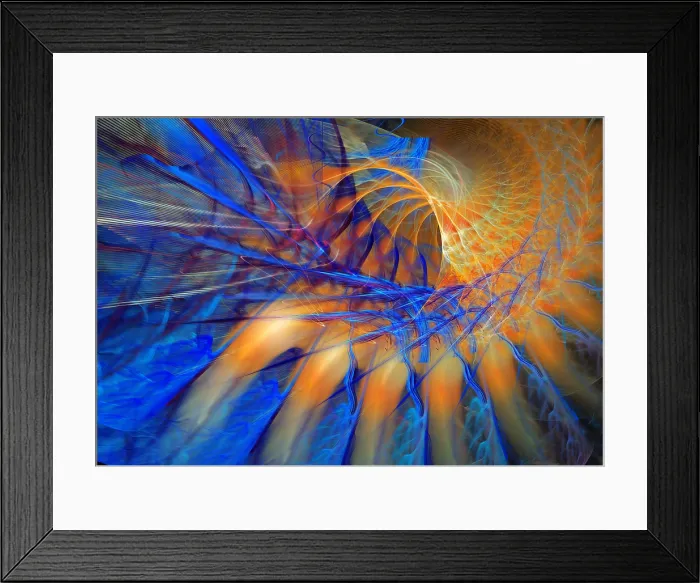 Framed Print : Fractal Flame Framed Print : Fractal Flame