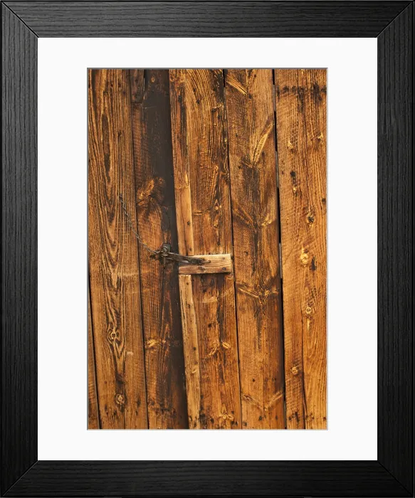 Framed Print : Barn Door and Latch Framed Print : Barn Door and Latch