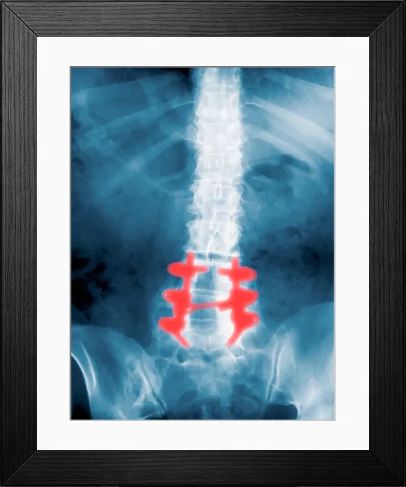 Framed Print : Spinal Fusion Framed Print : Spinal Fusion