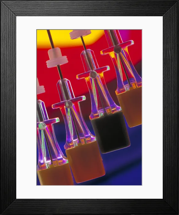 Framed Print : Biopsy needles Framed Print : Biopsy needles