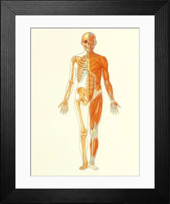 Framed Print : Musculo-skeletal system Framed Print : Musculo-skeletal system