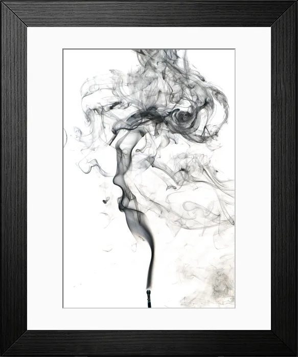 Framed Print : Smoke from a Match Framed Print : Smoke from a Match