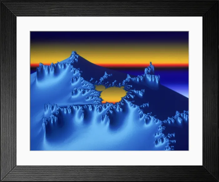 Framed Print : Fractal Landscape Framed Print : Fractal Landscape