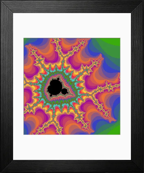 Framed Print : Mandelbrot Fractal Framed Print : Mandelbrot Fractal