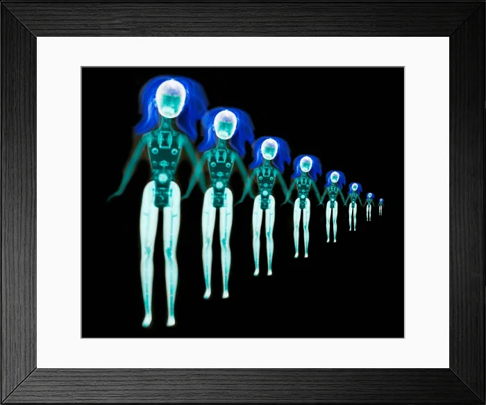 Framed Print : X-ray of Barbie Dolls Framed Print : X-ray of Barbie Dolls