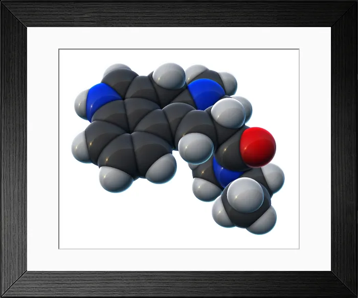Framed Print : LSD Molecular Model Framed Print : LSD Molecular Model