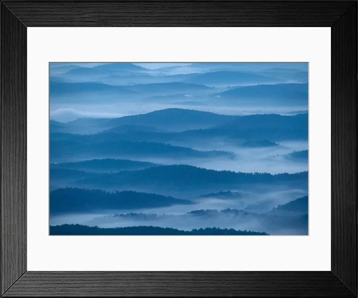 Framed Print : Blue Ridge Foothills