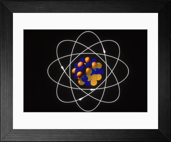 Framed Print : Atomic Structure Framed Print : Atomic Structure