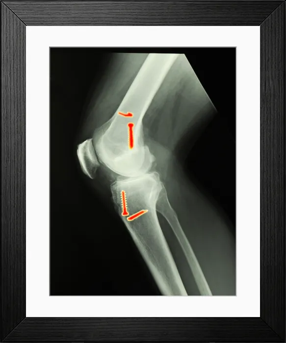 Framed Print : Knee Surgery Framed Print : Knee Surgery
