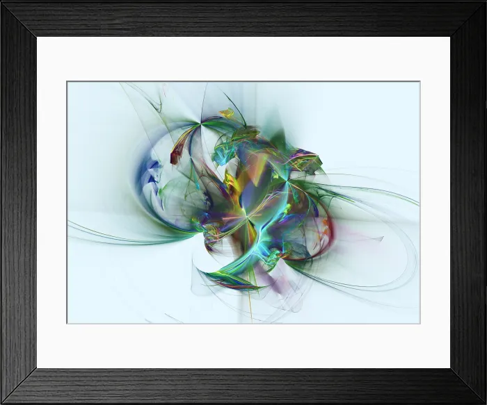 Framed Print : Fractal Flame Framed Print : Fractal Flame