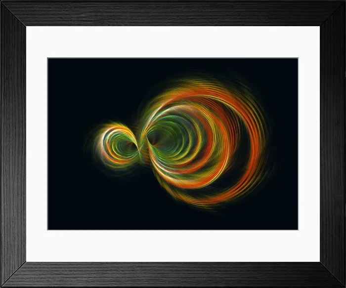 Framed Print : Fractal Flame Framed Print : Fractal Flame