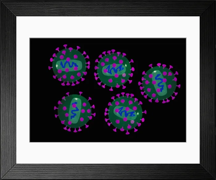 Framed Print : AIDS virus Framed Print : AIDS virus
