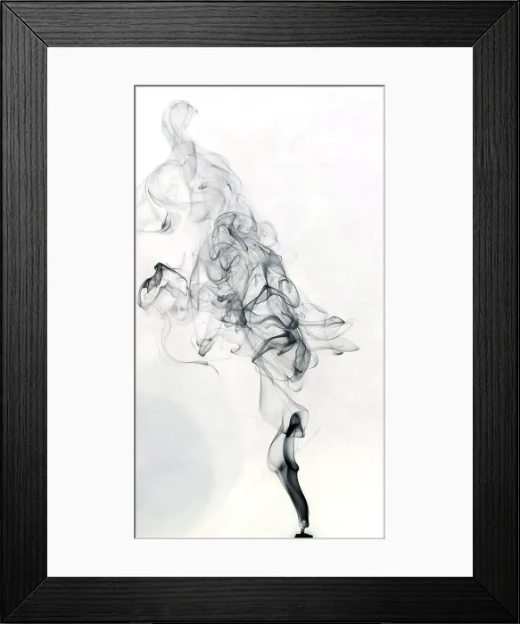Framed Print : Smoke from a Candle Framed Print : Smoke from a Candle
