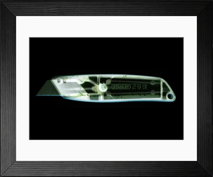 Framed Print : X-ray of a boxcutters Framed Print : X-ray of a boxcutters